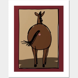 Butts Butts Butts - Horse Posters and Art